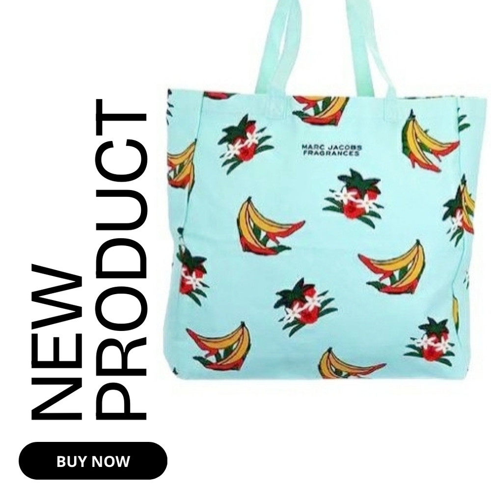 NEW Marc Jacobs Fragrance Large Fruit Canvas Tote Bag